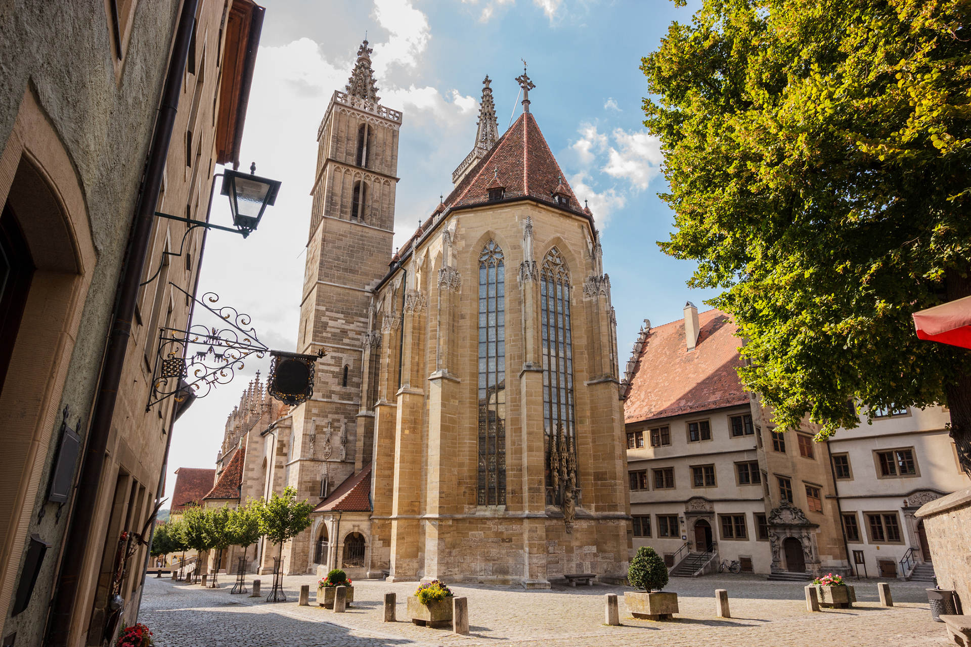 Die evangelisch-lutherische Stadtpfarrkirche St. Jakob in Rothenburg ob der Tauber